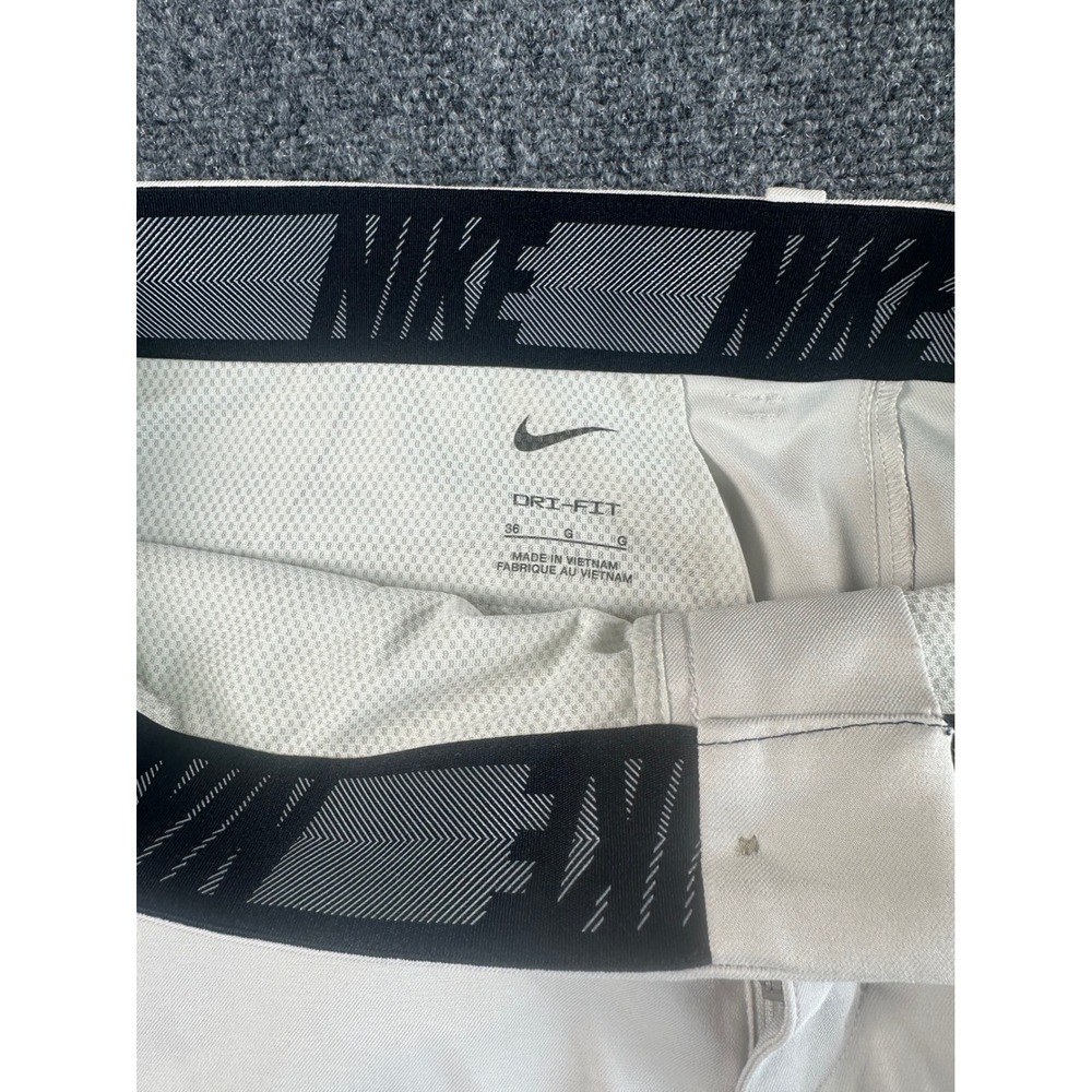 Nike Dri-FIT Golf Shorts Mens 38 Light Gray Performance Athletic Flat Front - Picture 5 of 9